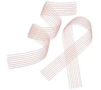 KICHOUSE 2pcs Pink Elastic Rubber Ballet Shoe Ribbon Roll for Women with Invisible Design and Secure Fit, for Jazz and Modern Dance