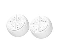 KICHOUSE 2pcs Portable Mini Washing Machine with Usb Power, Compact Turbo Laundry Washer for Travel, Camping, Apartment Use, Plastic Manual Washer for Clothes and Underwear
