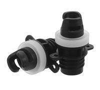KICHOUSE 2Pcs Pump Adapter Paddle Board Pump Adapter with Quick Connect Precision Engineering Black PVC Wear Resistant Materials Suitable for Camping by The Lake