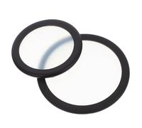 KICHOUSE 2pcs PVC Stethoscope Diaphragms Replacement Kit with Floating Design for Pediatric and Adult Models Bell Covers for Enhanced Sound Clarity in Medical Professionals