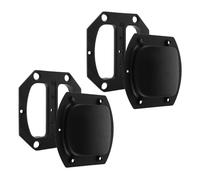 KICHOUSE 2pcs Recessed Speaker Cabinet Handles Heavy-duty Flush Lift Pull for Trunk Luggage Flight Cases with Ergonomic Grip Side Mount Replacement for Audio Equipment