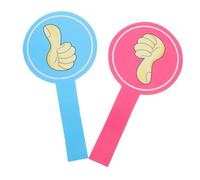 KICHOUSE 2pcs Reusable Thumbs Up Down Paddles for Classroom Voting and Teacher Feedback Lightweight Foam Boards with Handle for Student Engagement Interactive Learning and Event Supplies