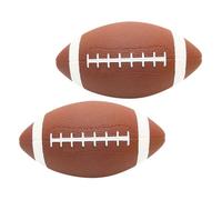 KICHOUSE 2Pcs Rugby Ball Soft Training Ball for Portable Outdoor Football for Boys for Home School and Stadium Use