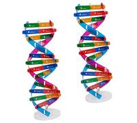 KICHOUSE 2Pcs Scientific Dna Model Kit Double Helix Structure Teaching Instrument for Biology Education Science for Classroom Learning and Creative Play