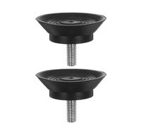 KICHOUSE 2pcs Shock Absorbing Treadmill Foot Pads with Non-slip Surface for Exercise Equipment Anti-vibration Floor Mats for Stationary Bikes and Home Gym Fitness Protection