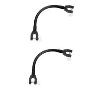 KICHOUSE 2Pcs Ski Tip Connector Skiing Aid Speed Control Trainer Clips Black Winter Sports Accessory for Beginner Ski Training