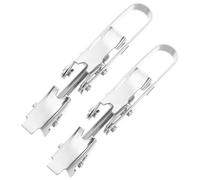 KICHOUSE 2pcs Stainless Steel Bucket Hasp Latch Lock Rapid Locking System Leakproof Design Compatibility for Secure Sealing in Food Chemical Pharmaceutical Industries