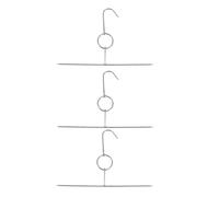 KICHOUSE 2pcs Stainless Steel Roast Pork Fork Hanging Hooks Meat Hooks for Bacon Ham Char Siu Rings Skewers