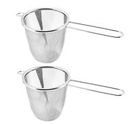 KICHOUSE 2pcs Stainless Steel Tea Filter Creative Tea Strainer Practical for Brewing