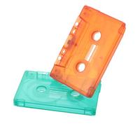 KICHOUSE 2pcs Tape Colored Cassettes DIY Audio Tape Decor Blank Audio Cassette Blank Wall Art Color Empty Music Decor Retro