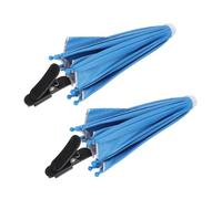 KICHOUSE 2pcs Universal Car Phone Umbrella with Clip Base and Flexible Handle, Anti Glare Double Layer Metal and Cloth Sunshade for Smartphone Driving and Travel