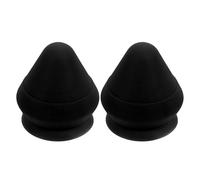 KICHOUSE 2pcs Wall Mounted Massage Ball Black Muscle Tool with Suction Cup for Deep Tissue Trigger Point Therapy Back Massager Handheld Roller for Home Fitness and Relief