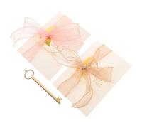 KICHOUSE 2pcs Wedding Vow Brochures with Smooth Surface Paper, Not Easy to Deform, Assorted Colour, for Theme Party Or Banquets, Delicate and Beautiful Design