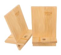KICHOUSE 2pcs Wooden Cell Phone Holder Phone Stand for Bed Smartphone Holder for Office Mobile Stand
