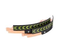 KICHOUSE 2Pcs Wooden Train Track Accessories DIY Curved Railway Play for Educational Plaything for Imaginative Train Scenes Develops Brain and Hands Skills