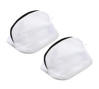 KICHOUSE 2pcs Zippered Mesh Washer Machine Bags for Shoes and Clothes, Polyester Sneaker Wash Pouches That Protect Garments from Pulling and Tangling, for Laundry Machine Use