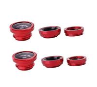 KICHOUSE 2sets Phone Camera Fish Eye Macro Wide Angle Clamp Kit for Outdoor Travel and Photography