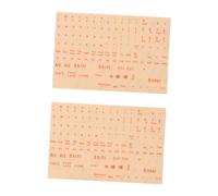 KICHOUSE 2sheets Full Keyboard English Letter Stickers Laptop Notebook Computer Keyboard Self-adhesive Easy to Apply Remove