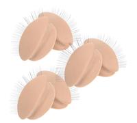 KICHOUSE 3 Pairs Removable Realistic Eyelid Silicone Lash Mannequin Head Eyelids Not Easy to Deform Lifelike Design for Lash Extension Practice