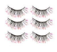 KICHOUSE 3 Pairs Synthetic Fiber False Lashes with Luminous Effect, Easy to Wear Wispy Eyelash Extensions for Stage Performance, Creating An Impressive and Charming Look