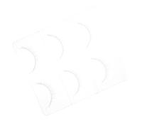 KICHOUSE 3 Pairs White False Eyelashes with Natural Design and Short Style, Softer and Comfortable Chemical Fiber Cluster Lashes for Beginners and Office Workers on Occasions