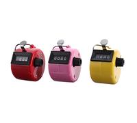 KICHOUSE 3 Pcs Manual Mechanical Counter Handheld Tally Clicker for Easy Counting Resettable Clicker Durable and Break Resistant Design Random Random Color