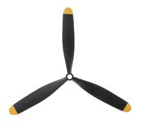 KICHOUSE 3 Propeller for RC Airplane Models Replacement Propeller with Adapter Toy Plane Part for Aircraft Essential Accessory Multi-Rotor Nylon Black