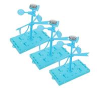 KICHOUSE 3 Sets DIY Wind Vane Kit for Sturdy Plastic Weather-resistant Stem Science Tools Preschool and Primary School Science Supplies Classroom Wind Measurement Instruments for