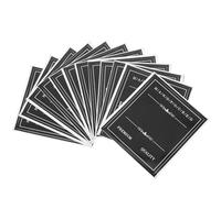 KICHOUSE 3 Sets of Self-Adhesive Waterproof Bathroom Classification Label Stickers for Shampoo and Lotion Bottles, Copperplate Material with Elegant and Simple Design,