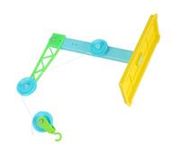 KICHOUSE 3 Sets Pulley Block Kit with Bracket for School Science Experiments Lightweight Mechanical Teaching Aids for Childrens Hands Learning and Force Concept Training