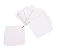 KICHOUSE 300 Sheets of White Blank Note Cards with Rings Easy to Write on Smooth Paper for Making Cards and Message Creative Design Index for DIY Projects and Office Use