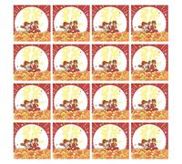 KICHOUSE 30pcs Cartoon Fortune God Sticky Memo Pads with Strong Adhesive Festive Year Stationery for Home Office School Removable Self-adhesive Note Paper for Holiday Creativity