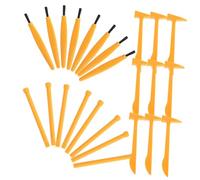KICHOUSE 30Pcs Dinosaur Dig Tools Kit Educational Excavation with Hammer Brush for Fun Stem Science Activity for Young Archaeology Enthusiasts