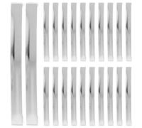 KICHOUSE 30pcs Metal Hair Clips French Style Barrettes with Sturdy Metal Construction and Secure Grip for School and Group Crafting Sessions, Trendy Silver Hair Pin Accessories for DIY