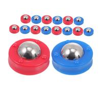 KICHOUSE 30pcs Tabletop Shuffleboard Rollers Red Blue Compact Replacement Sliding Pucks for Curling and Shuffleboard Games Multipurpose Mini Rollers for Family Party Fun and Indoor Leisure