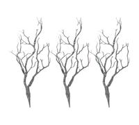 KICHOUSE 3pcs Artificial Tree Branches Faux Branches Home Decor with Assorted Colour, Abs Material, Maintenance-free, No Watering Required, for Dining Table Or Flower Arrangement