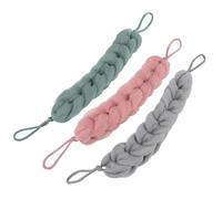 KICHOUSE 3pcs Back-Pulling Towel Back Shower Towel 1.97x1.57 Inch Pe Long Strip with Hand Pulling Strings Deep Cleaning Bath for Shower Use Random Color