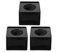 KICHOUSE 3pcs Black Square Mic Logo Flags for Interviews and Presentations Versatile Microphone for Recording Public Speaking and Hosting Easy to Install