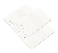 KICHOUSE 3pcs Blank Cards with Lip Balm Pouches for Sublimation Diy, Plastic and Mdf Material Money Holder Card Set, Simple Styled Designs for Holiday Parties