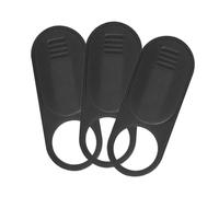 KICHOUSE 3pcs Cabin Webcam Cover Slide Privacy Protector Compatible Model 3/y Car Interior Lens Blocker Black Ultra-thin Decorative Covers
