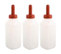 KICHOUSE 3pcs Calf Feeder Milk Bottle, Calf Sheep Goat Nursing Bottle with Nipples, 2L/67oz Goat Sheep Milk Feeder, Farm Animal Feeding Livestock Tools