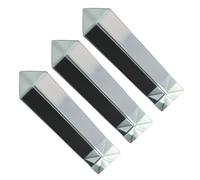 KICHOUSE 3pcs Equilateral Prisms Optical Glass for Physics Experiments Photography Prisms with Effect Compact and Teaching Tools for Light Splitting and Creative Photography