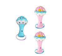 KICHOUSE 3pcs Handbells Adorable Hand Bell Shaker Compact Musical Instruments for Early Education Safe and Lightweight Rattles for Years Old