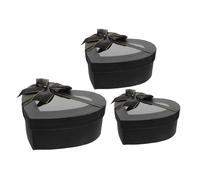 KICHOUSE 3pcs Heart-shaped Boxes Valentine's Day Box for Flower Arrangement Candy Packaging Special Occasions