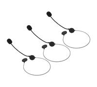 KICHOUSE 3pcs Microphone Headset Prop for Cosplay Rock Star Singing, Fake Earphone Costume Accessory for Party and Halloween