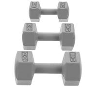 KICHOUSE 3Pcs Miniature Dollhouse Dumbbells Set Realistic Mini Sports Gym Accessories for Creative Role Playing and Dollhouse Decoration for All Ages