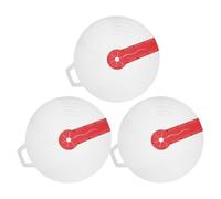 KICHOUSE 3pcs Silicone PP Mixer Splatter Guard Lid Anti-Splash Mixing Bowl Cover for Hand Electric Whisk Spillproof Baking Accessory Fits Bowls