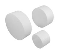 KICHOUSE 4/6/8 Inch White Foam Cake Dummies Set Three Layer Round Faux Cake Model and Event Display 3 Tier Foam Circles for DIY Baking Sculpture