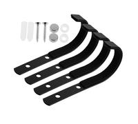 KICHOUSE 4 Sets Heavy Duty J Shaped Garage Hooks Wall Mounted Utility Hanger for Garden Tools Bags and Equipment Storage Metal J Hooks for Space Saving Organization and Exceptional Load