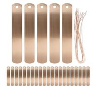 KICHOUSE 40pcs Copper Plant Tags - Metal Garden Labels with Hanging Wire - Weatherproof Identification Tags - Reusable Rainproof Markers for Greenhouse Planter